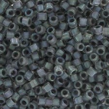 Miyuki delica Beads 11/0 - Grey lined crystal ab DB-81